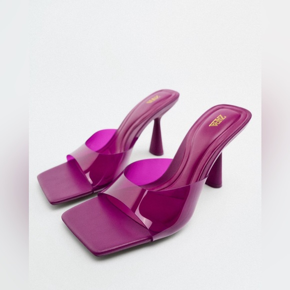 Zara Shoes - Like New Zara Vinyl Heels
